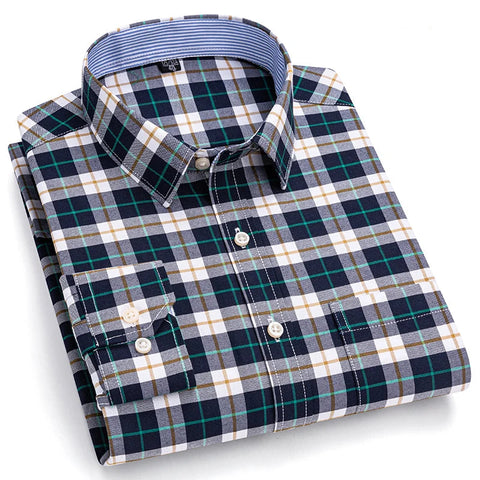Camisa Masculina Xadrez Barreto Manga Longa