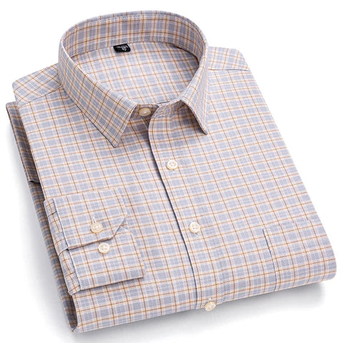 Camisa Masculina Xadrez Colorado Manga Longa