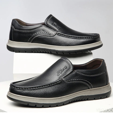 sapato couro genuino par preto