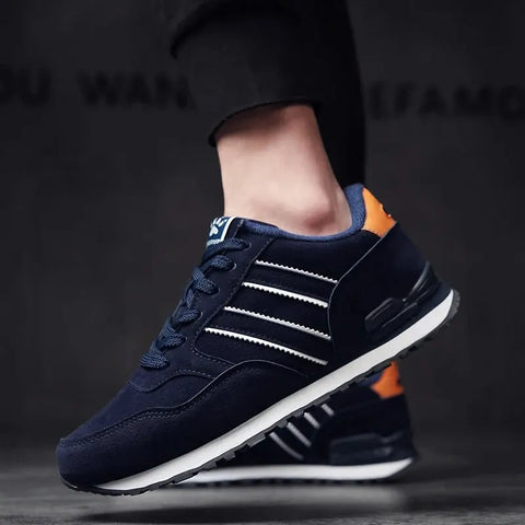 tenis santore masculino azul detalhes